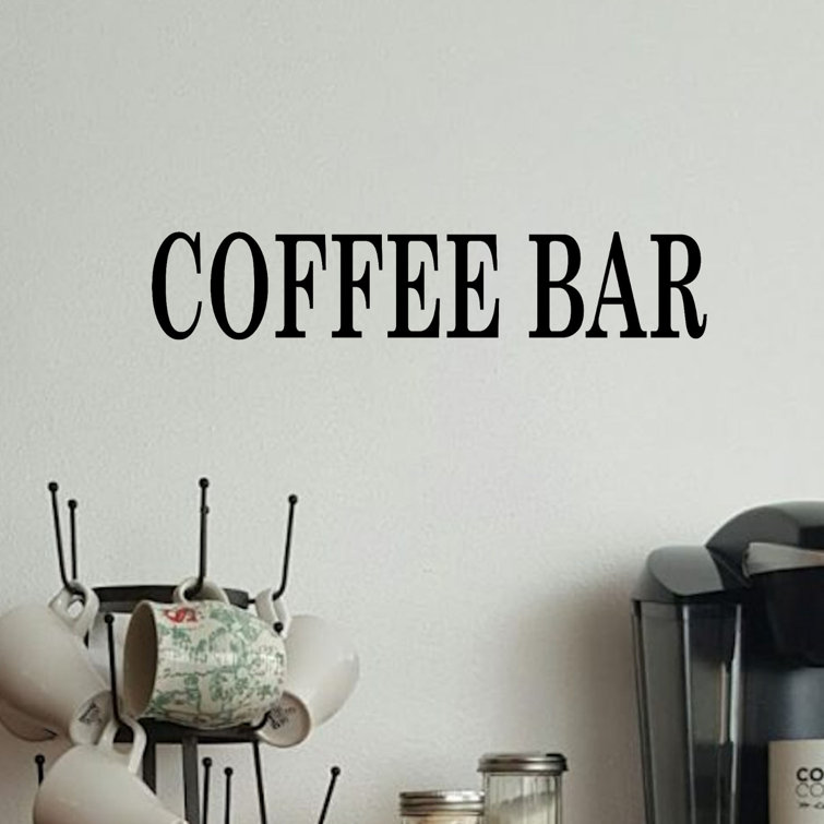 Red Barrel Studio® Coffee Bar Vinyl Wall Decal Wayfair